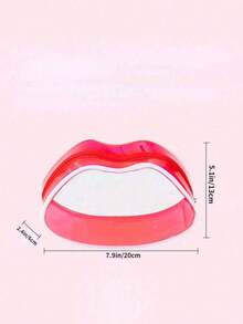 1Pc Transparent Waterproof PVC Cosmetic Bag New Red Lip Bag Personalized Wash Bag Transparent Bag,Red Lip Bag, Transparent Waterproof Large Capacity Travel Storage Bag,Suitable For Business Trips And Home Use Makeup Bag For Lip Gloss Lipstick Lip Oil Lip Balm - Red - View 7