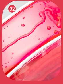 1Pc Transparent Waterproof PVC Cosmetic Bag New Red Lip Bag Personalized Wash Bag Transparent Bag,Red Lip Bag, Transparent Waterproof Large Capacity Travel Storage Bag,Suitable For Business Trips And Home Use Makeup Bag For Lip Gloss Lipstick Lip Oil Lip Balm - Red - View 4