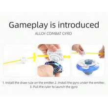 Gf 合金陀螺組裝陀螺玩具 - 藍色 - 查看 5