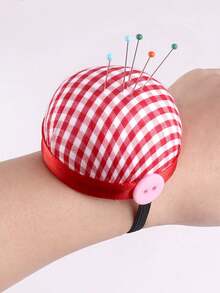 1入組針頭收納盒,附有針墊和手腕帶,適用於十字繡和刺繡 - 彩色 - 查看 5