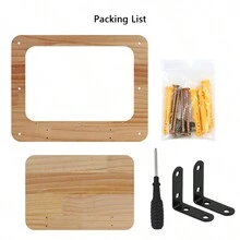 1pc Wall-Mounted Cat Tree Furniture Made Of Wood, Safe And Sturdy, Stable Cat Platform For Sleeping, Playing, Climbing With Easy Assembly, Maximum Load 12kg (26lb) - Apricot - View 5