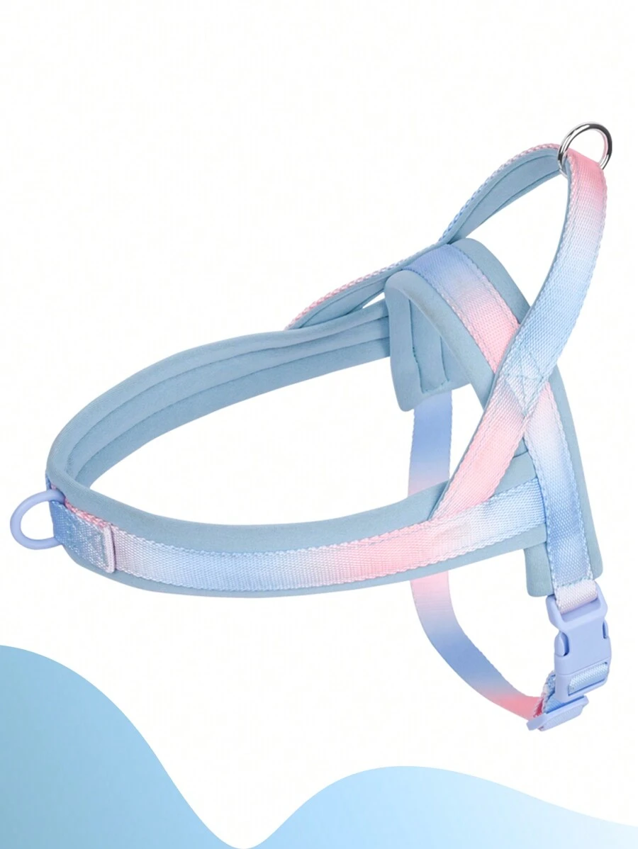 Hp255 Explosion-Proof Pet Chest And Back Strap For Medium And Large Dogs, Comfortable Pet Leash With Shock Absorption - Baby Blue - View 1