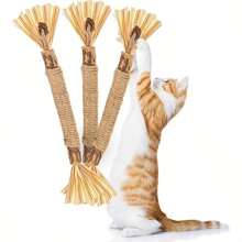 3/5入組互動式貓玩具,有趣的咀嚼玩具可清潔牙齒和室內玩耍 - 彩色 - 查看 8