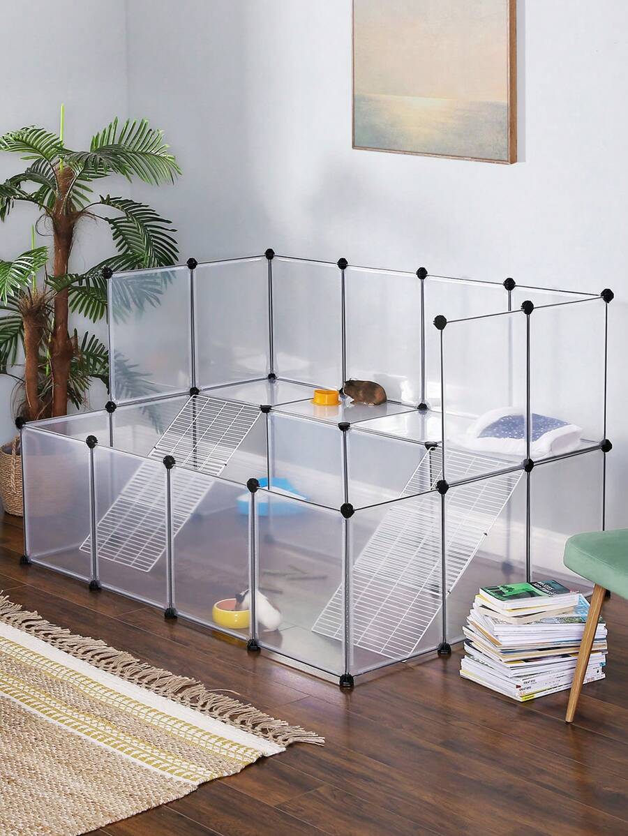 SONGMICS Small Animal Cages & Accessories - White - View 1