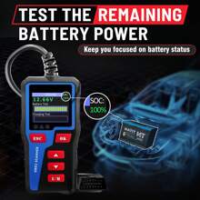 OBD2 Code Reader, OBDII EOBD Car Code Scanner Check Engine Light Fault Code Reader Cranking Charging Test CAN Diagnostic Tool For OBD2 Protocol Cars Since 1996 - Black - View 8