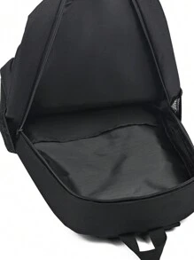 新学期双肩包-男士休闲商务旅行背包-初中生大容量包-女士笔记本电脑包-男士背包 - 藍色 - 查看 4