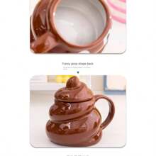 1pc Toilet Shaped Water Mug Novelty Cup For Gift, Funny Poop Bowl, Creative Mug Cup - Multicolor - View 4