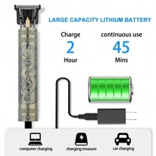 復古t9型專業無線電動理髮器,電動鬍鬚修剪器,適用於男士的理髮造型及護理