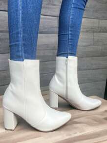 Women Mid-Calf Boots - White - View 11