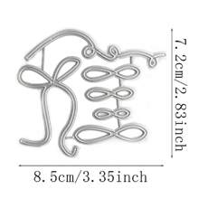 1 件沖孔模板,適用於 Diy 剪貼簿、紙質工藝品、壓花、金屬切割和模具製作 - 銀色 - 查看 9