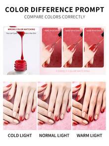 Yellow Gel Nail Polish, 13ml UV Curable Gel Nail Polish For Nail Art DIY Nail Polish, Color 003 Cream - Yellow - View 3