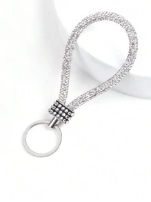 1PC Rhinestone Keychain Sparkles With A Full Rhinestone Lanyard Keychain Wristband Bracelet Keychain Is Light And Bright, And The Keychain Sparkles Firmly, And It Is Portable To Travel Casual - Color - View 9