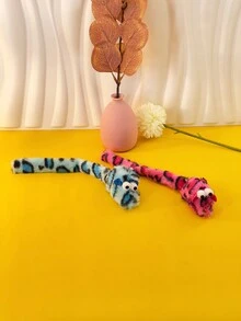 1個發聲紅色貓玩具,毛絨模擬老鼠,用於寵物娛樂和陪伴,僅供寵物使用 - 紅色 - 查看 3