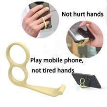 8pcs/Pack 2g Phone Ring Stand With Hook, Multifunctional & Minimalist & Portable Anti-Drop Phone Stand - Multicolor - View 2