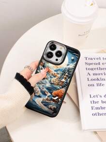 Electroplated Lens Frame Phone Case Compatible With IPhone - Multicolor - View 5