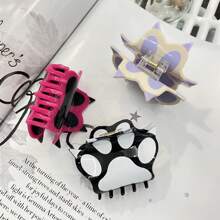 1pc Cute Animal Shaped Hair Clip (Cat Paw, Dog Paw Cartoon Back Of The Head Style) - Cat Claw Scratcher - View 2