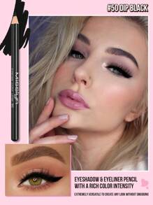 Misslyn 3件套必备眼线笔套装，鲜艳色彩眼线三色组合，眼影眼线笔，可伸缩眼线笔，超显色，防晕染，无动物实验，顺滑，持久，高显色度，不脱妆，易于涂抹（黑色+哑光白+珠光绿） - 眼線筆三裝01 - 查看 5