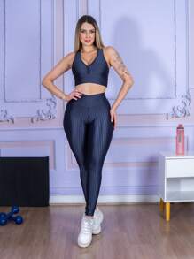 Women Sports Sets - Màu xám đen - Xem 4