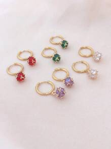 1pair Exquisite Glitter Ball Pendant Earrings For Women - Small Ball - View 1