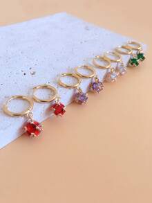 1pair Exquisite Glitter Ball Pendant Earrings For Women - Small Ball - View 2