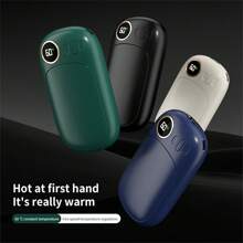 1PC New Warm Hands  2-In-1 Charging Digital Display USB Warm  Mini Portable - Black - View 1