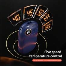 1PC New Warm Hands  2-In-1 Charging Digital Display USB Warm  Mini Portable - Black - View 3