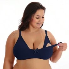 Plus Size Bras & Bralettes - Màu xanh hải quân - Xem 1