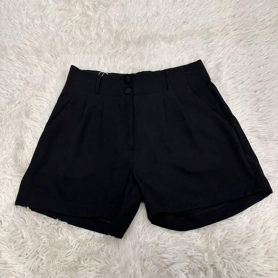 Women Shorts - 黑色 - 查看 1