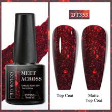 6Pcs/Set Color Gel Nail Polish Set Kit Glitter Autumn UV LED Nail Art Gel Varnish Semi Permanent Base Top Coat Nails - Multicolor - View 8