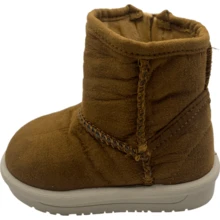 Ankle Boots For Girls Warm Winter Coffee Color - Camel - View 2