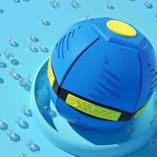 1個飛碟跳跳球,彈性變形跳跳球,親子互動玩具 - 粉色 - 查看 5