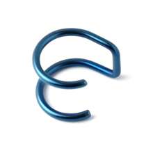 1入不銹鋼u型唇環和耳夾,女士多功能酒吧氛圍裝飾品 - 銀色 - 查看 4