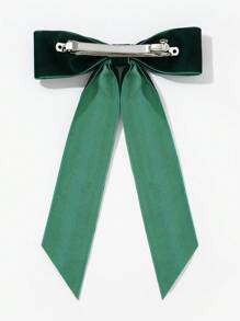 2入組毛絨單層蝴蝶髮夾,適合聖誕派對,以紅色/綠色蝴蝶結作為禮物 - 彩色 - 查看 3