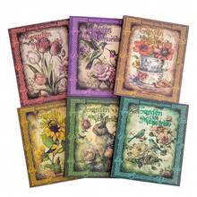 50 tờ Retro Giấy sổ lưu niệm Bộ Không dính Sổ lưu niệm Quân nhu Đóng gói Đối với Tạp chí Người lập kế hoạch DIY Nghệ thuật Viết nhật ký Đạn Thủ công Sổ tay Retro Bối cảnh Giấy - Màu xanh Bạc hà - Xem 6