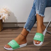 2023 New Arrival Fashionable Women's Soft Rubber Sole Indoor/Outdoor Slippers, Anti-Slip, Wear-Resistant, Comfortable, Odor-Proof, Silent, And Breathable - Green - View 3