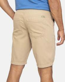 Men Denim Shorts - 卡其色 - 查看 2