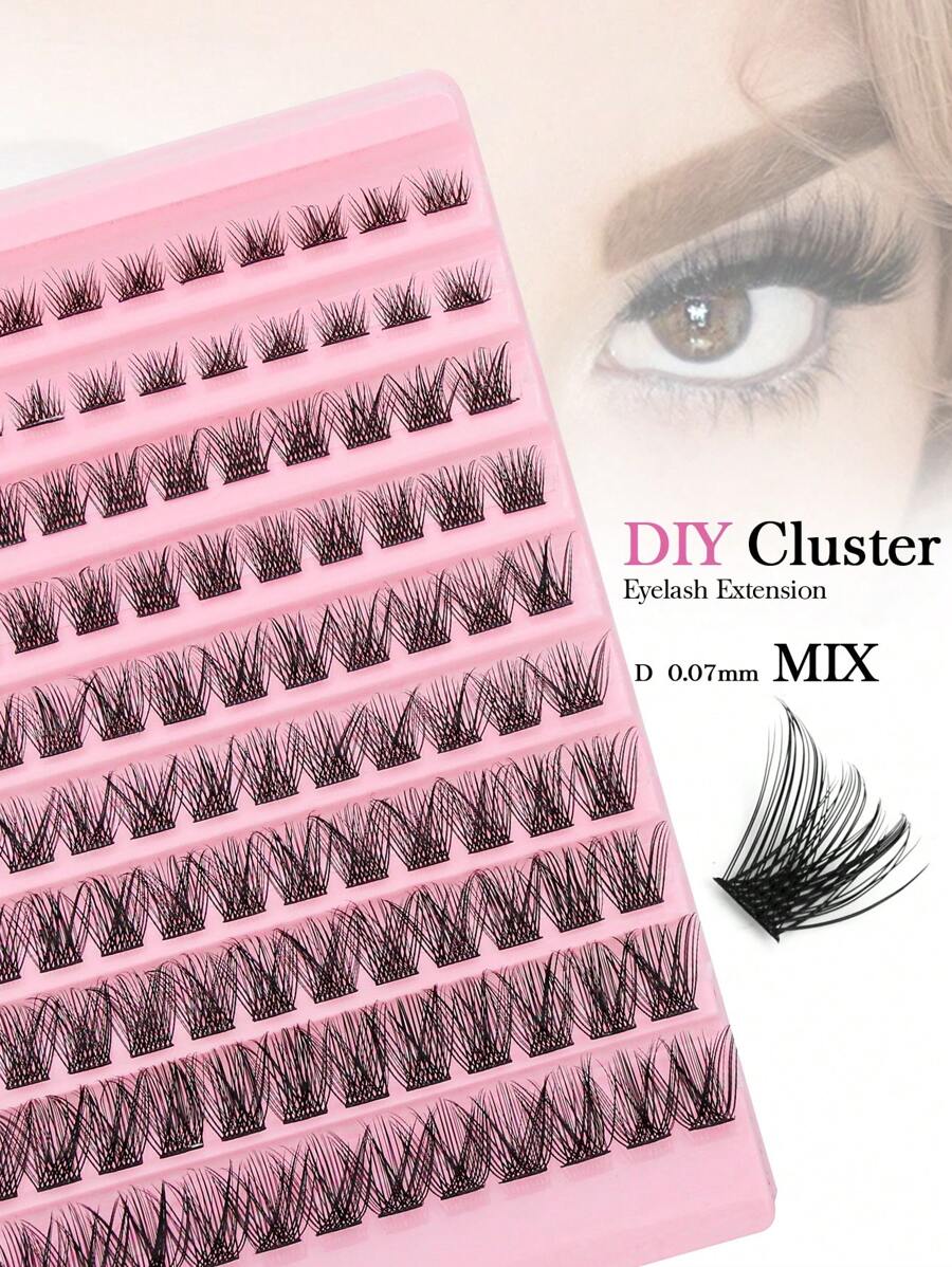 10 Lines Softest Natural Look Cluster Eyelashes False Lashes DIY Eyelash Extension For Home Use