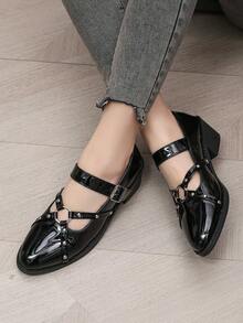 Women's Black Simple, Comfortable, Fashionable & Elegant High-Heeled Shoes - Black - View 9
