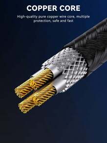 磁力充電線,540°旋轉磁動手機充電線,90°角接頭,2.4a尼龍編織快速充電線,適用於iphone 15 Samsung Galaxy S23/s22/s8 S9 S10 Note 9 Note 10, V30 V40 V50, Moto G8 G7,type C / Micro Usb磁頭連接器 - 紅色 - 查看 7