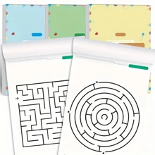 1pc Montessori Maze Game Book, Children's Attention Training Maze Game, Early Development Toy Book, Fun Kids' Gift (Page Text Accessories Random)School, Student,Stationery,School Supplies - Intermediate - View 6