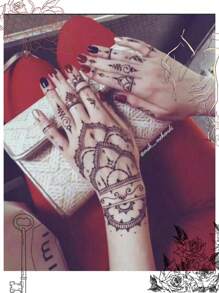 1pc Cone Shaped Body Art Henna Tattoo Paste - Pink - View 5