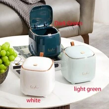 1個辦公桌桌面垃圾桶,壓式迷你垃圾桶,廚房浴室臥室辦公桌用品,家居裝飾 - 彩色 - 查看 3