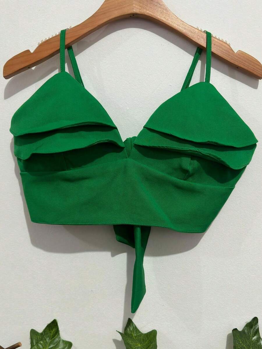 Women Tops - 綠色 - 查看 1