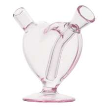 Tubo De Vidrio Rosa En Forma De Corazón Fire Kirin De 4 Pulgadas - Rosa - Ver 1