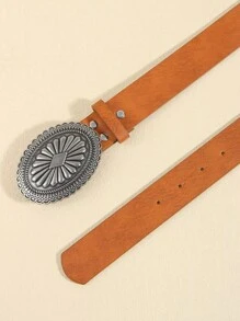 時尚復古西部風格女性牛仔褲和裙子的腰帶 - 棕色 - 查看 12