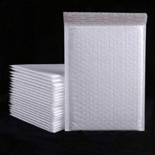 30pcs Pearlescent Film Bubble Mailers Shipping Envelopes Self-Sealing White Courier Bags For Business Packing Back To School