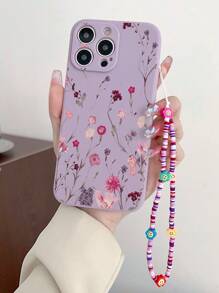 Ốp lưng điện thoại kèm mặt dây chuyền hình hoa mùa hè vẽ tay, có thể tháo rời, tương thích với iPhone/Redmi, phiên bản quốc tế, không phải phiên bản nội địa. - Nhiều màu - Xem 3