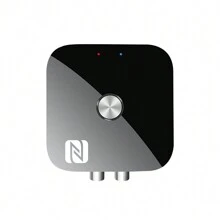 Nfc無線音頻接收器bt5.3適配器3.5mm Aux R/l Rca立體聲無損hifi音樂,配有遙控器,支援usb U盤播放車套揚聲器放大器（內置200mah電池） - 黑色 - 查看 11