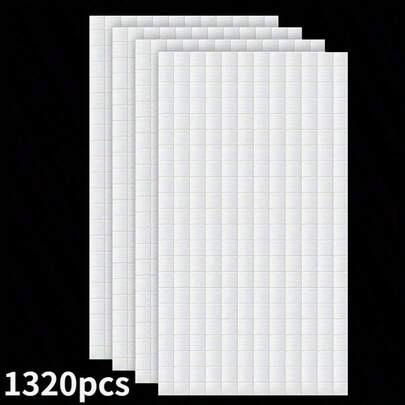 1320 件泡圓點方塊 3d 流行泡方塊雙黏泡支架適合萬聖節聖誕節剪貼簿 Diy 手工藝品辦公用品