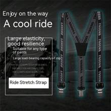 LYSCHY Heavy Duty Braces Straps For Motorcycle Riding Pants Elastic Adjustable Y Back Suspender Straps For Motocross Sports Racing Pants - Green - View 4